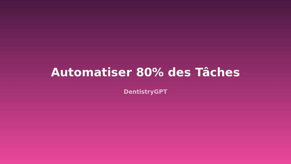 Automatisation Cabinet Dentaire : Gagner 15h par Semaine
