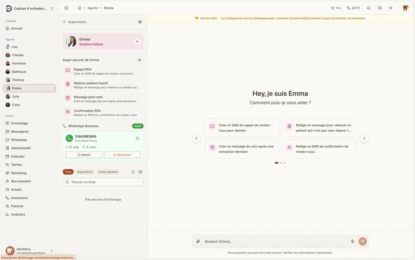 Emma - Relation patient