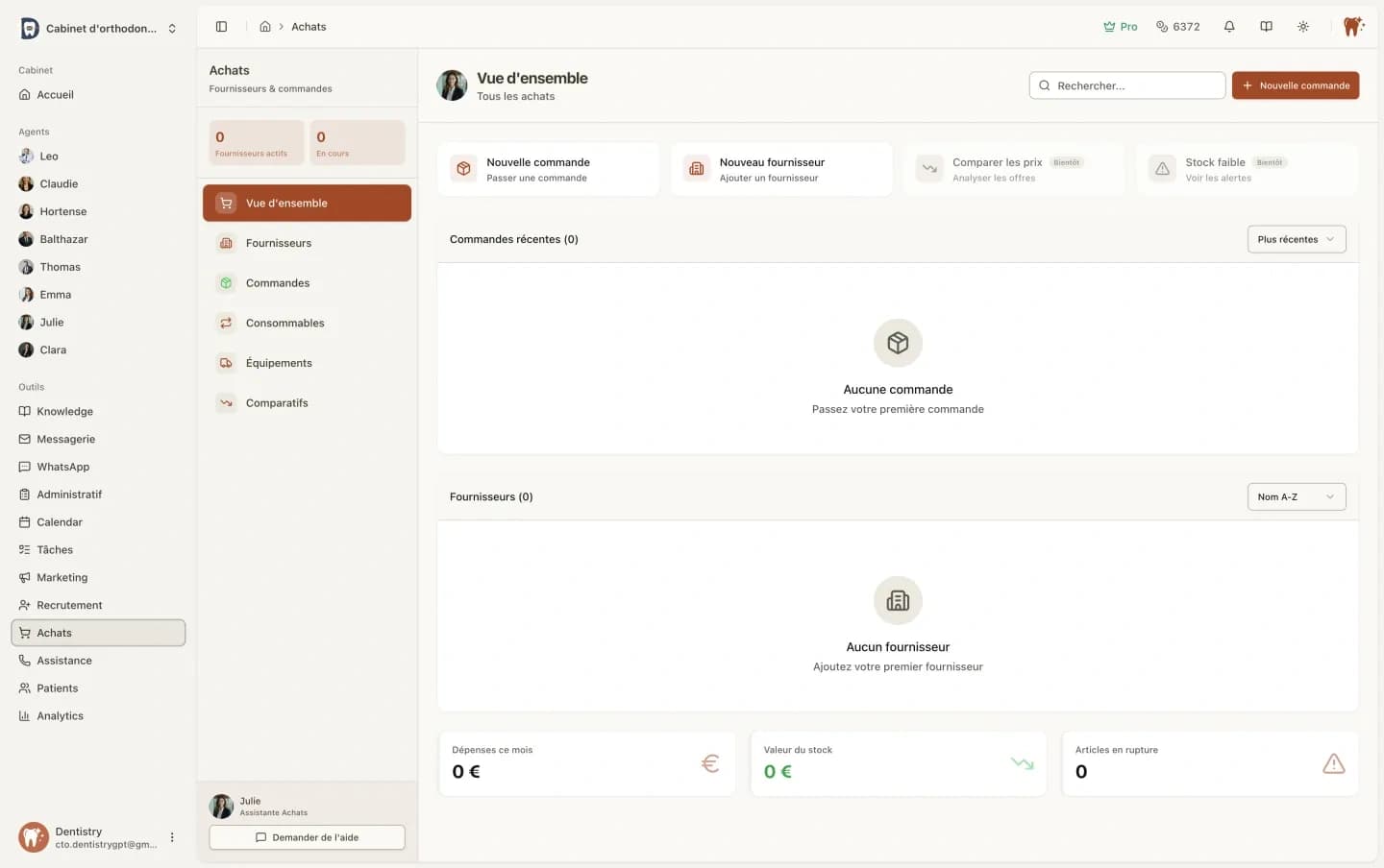 Achats - Gestion fournisseurs